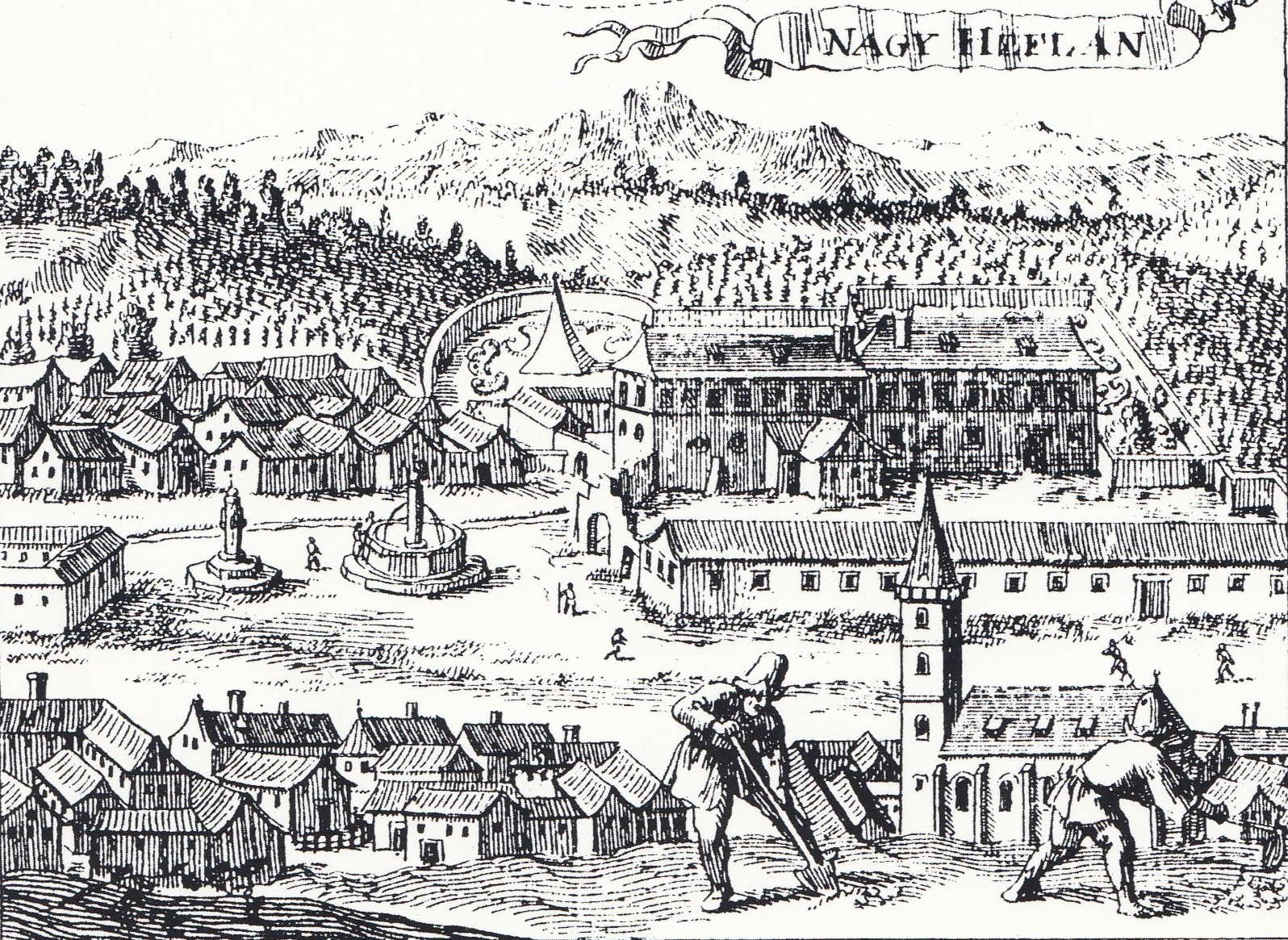 Großhöflein Holzschnitt 1680